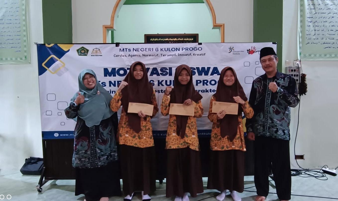 Pacu Semangat Belajar, MTsN 6 Kulon Progo Beri Apresiasi Peraih Skor Tertinggi PPTKA